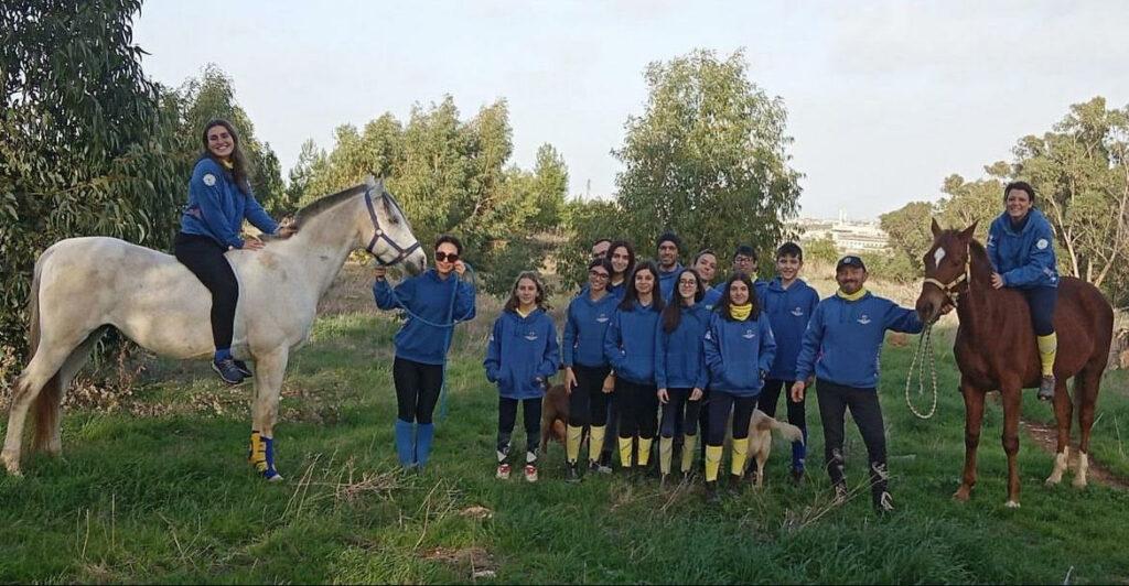 Team del Golfo con i cavalli